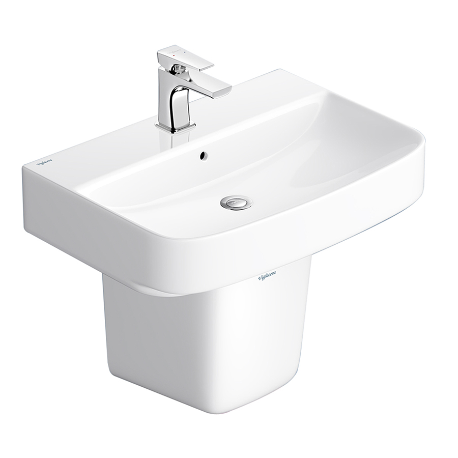 Bộ lavabo treo tường chân ngắn Viglacera V58(CD58)