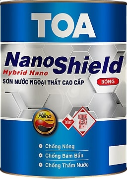 Sơn nước ngoại thất NanoShield bóng Màu Pha TOA