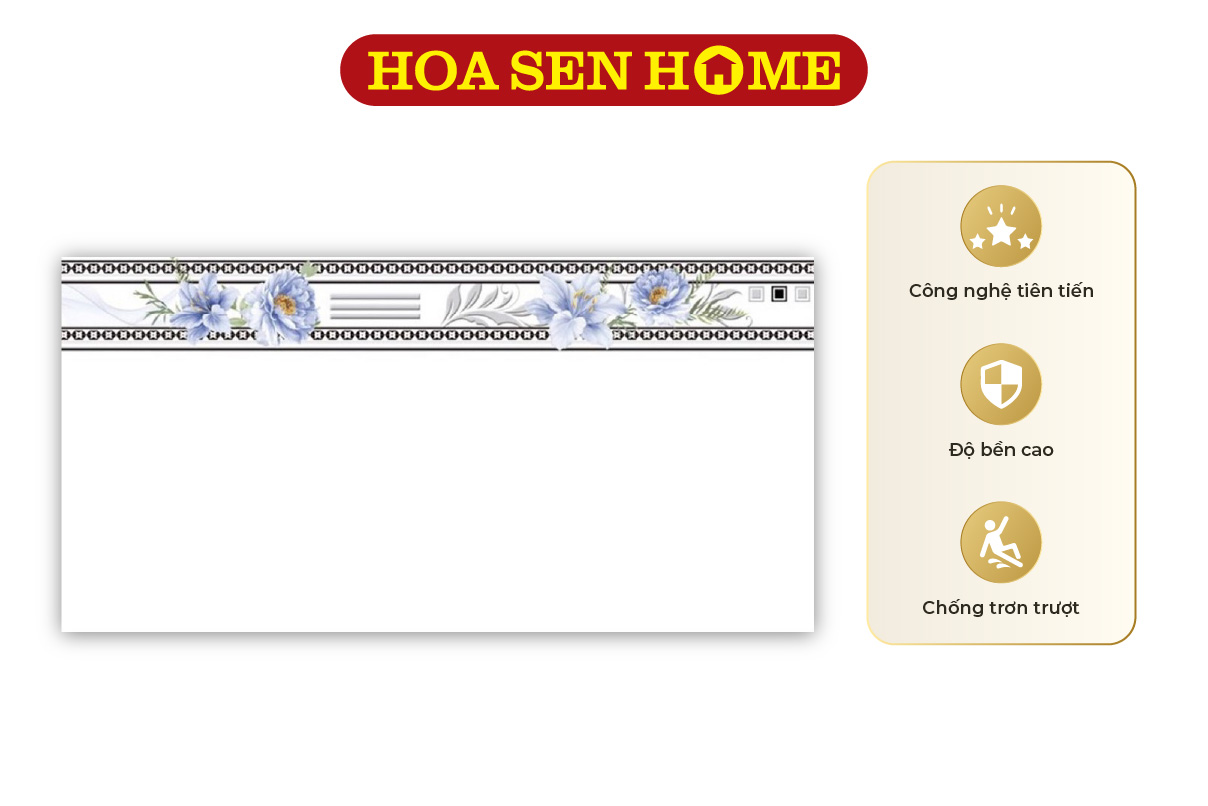 Gạch men viên viền Hoàng Hà 3620V 300mmx600mm