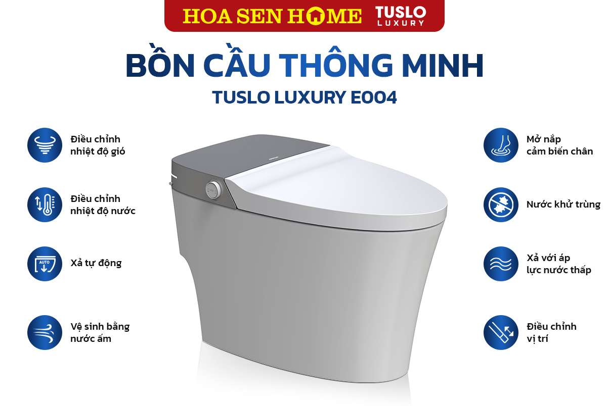 Bồn cầu thông minh TUSLO LUXURY E004