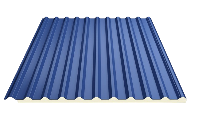 Tôn cách nhiệt PU màu xanh BBL04 18mm 0.50mm