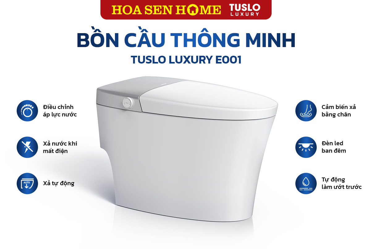 Bồn cầu thông minh TUSLO LUXURY E001