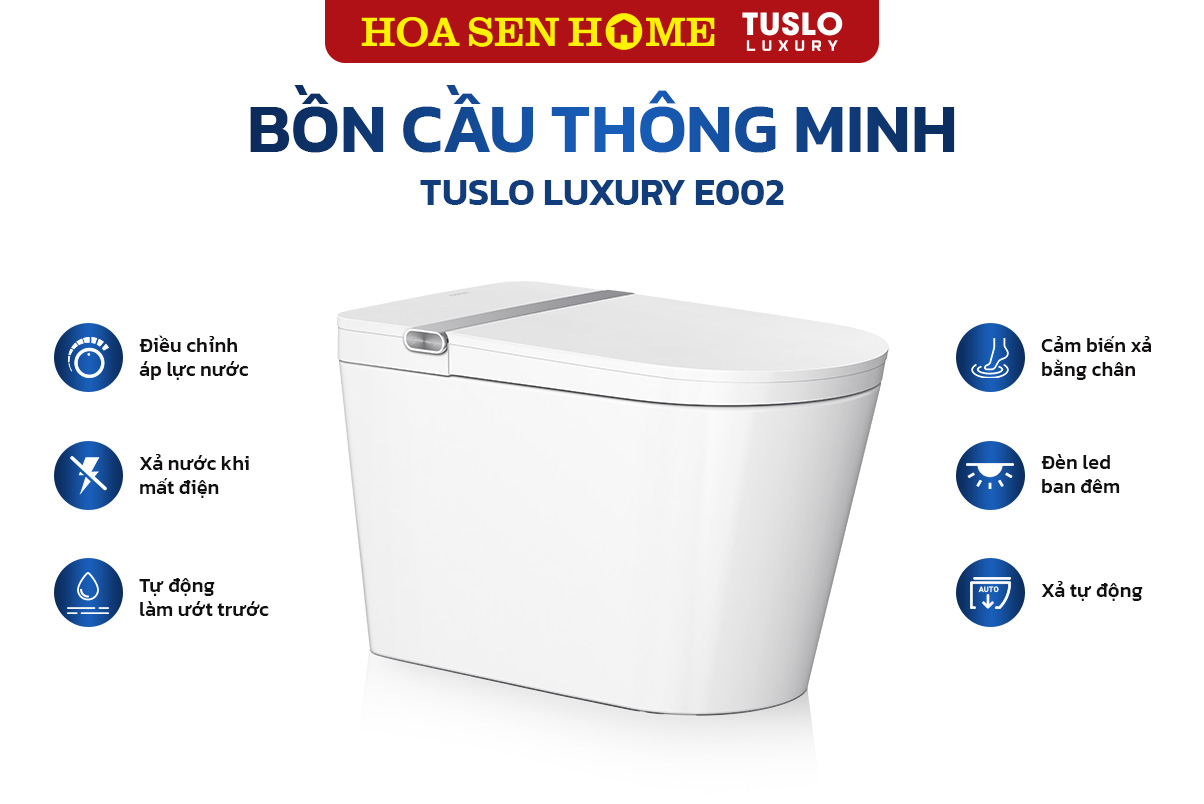 Bồn cầu thông minh TUSLO LUXURY E002