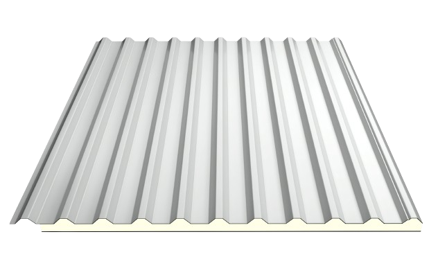 Tôn cách nhiệt PU màu trắng BWL01 18mm 0.45mm