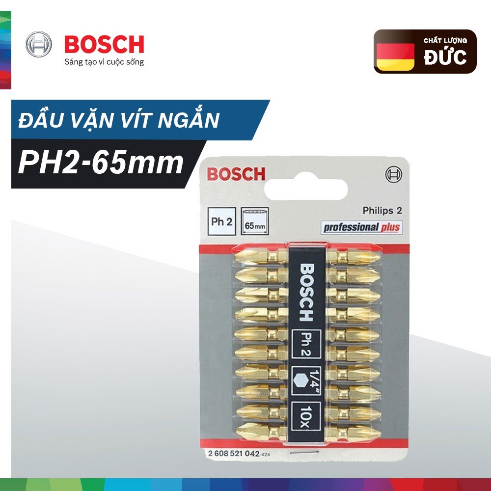 Đầu vặn vít ngắn PH2-65mm