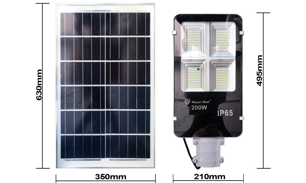 Đèn đường năng lượng mặt trời LY-TYN004 - 200W