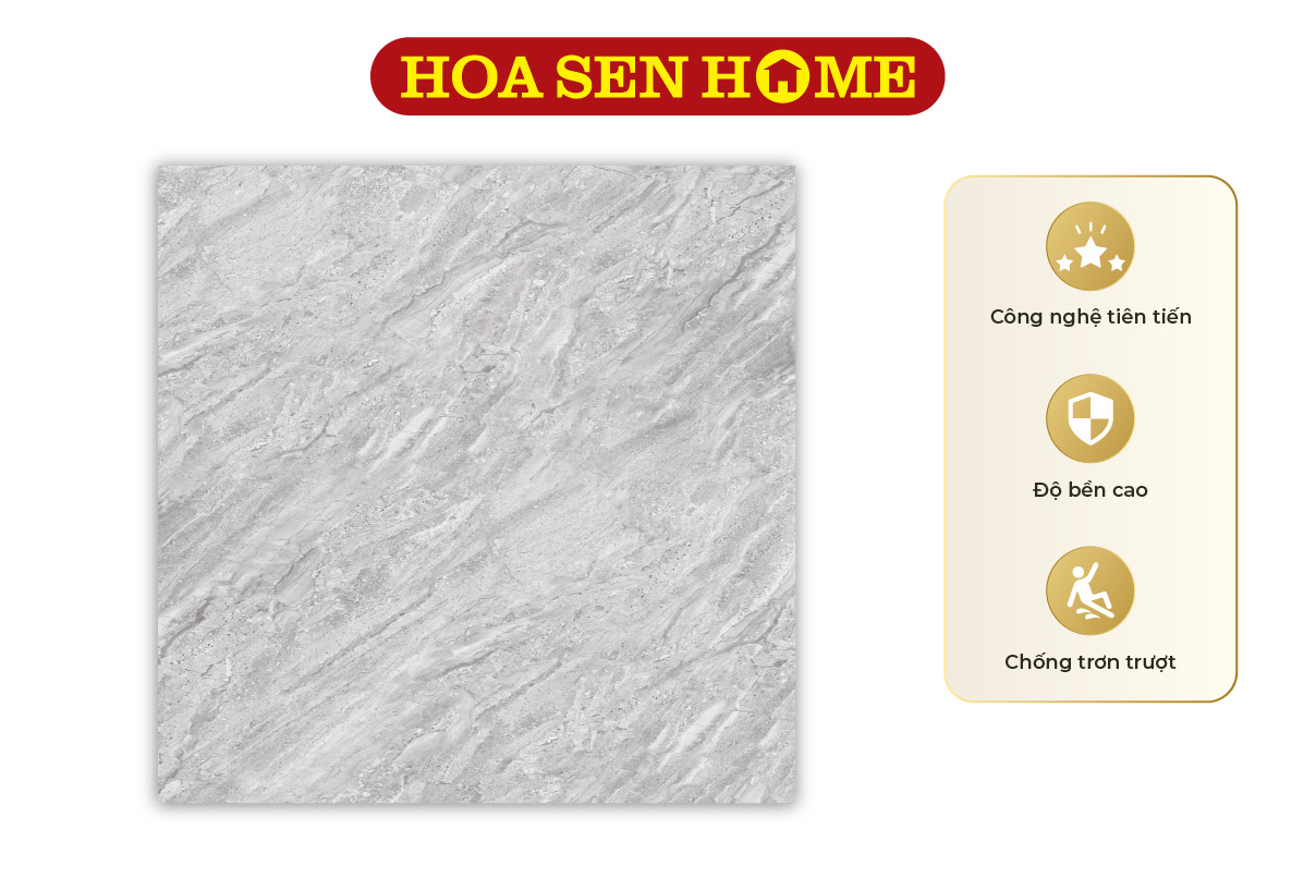 Gạch granite màu xám vân đá Phương Nam PHS880006: 800mmx800mm