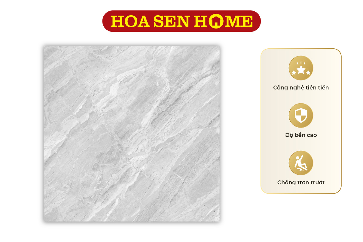 Gạch granite màu xám vân đá Phương Nam PHS66.0011: 600mmx600mm