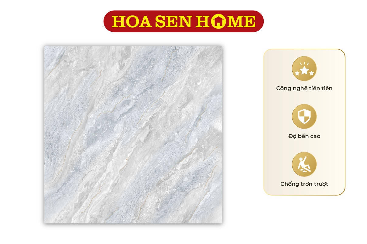 Gạch granite màu xám xanh vân đá Phương Nam PHS660014: 600mmx600mm