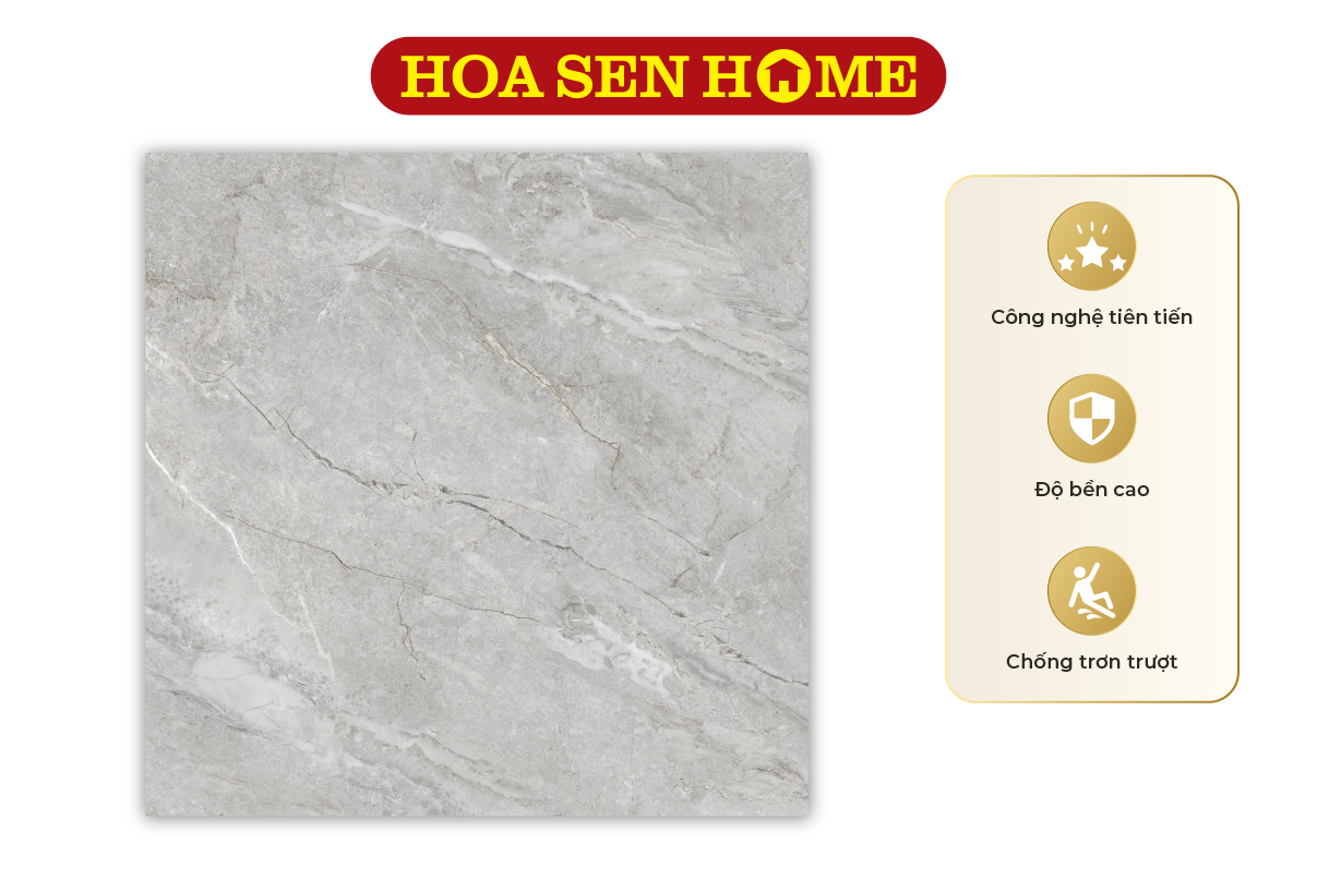 Gạch granite màu xám vân đá Phương Nam PHS88.0009: 800mmx800mm