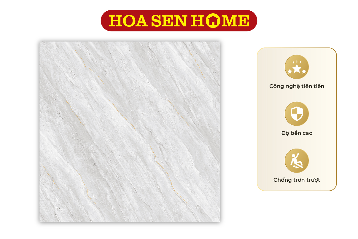 Gạch granite màu xám vân đá Phương Nam PHS88.0010: 800mmx800mm