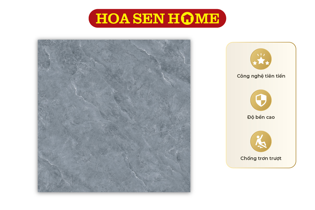 Gạch granite màu xám vân đá Phương Nam PHS88.0003: 800mmx800mm