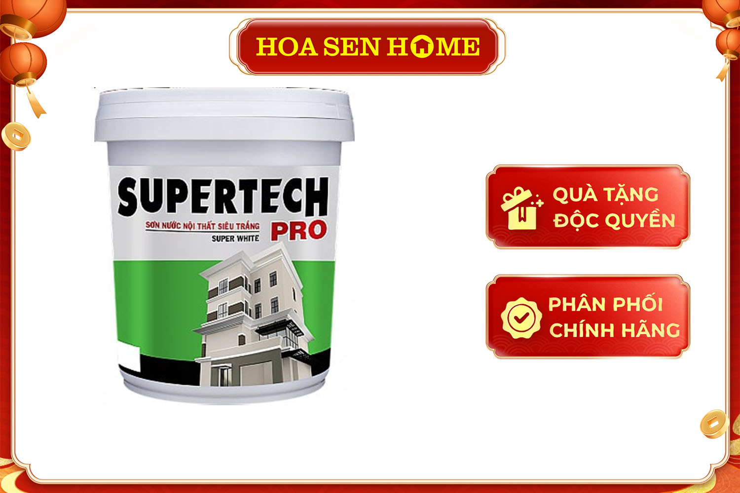 Sơn nước nội thất Supertech Pro Int Màu Pha TOA