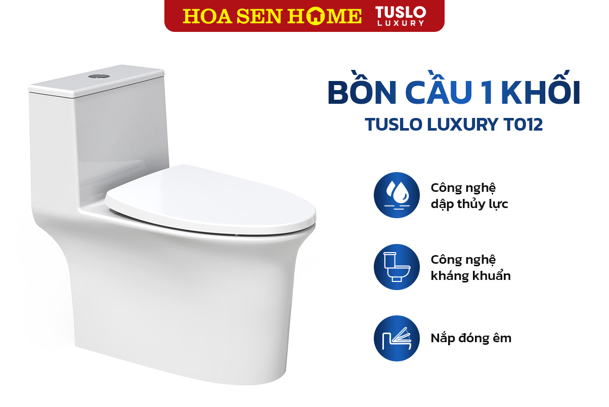 Bồn cầu một khối TUSLO LUXURY T012