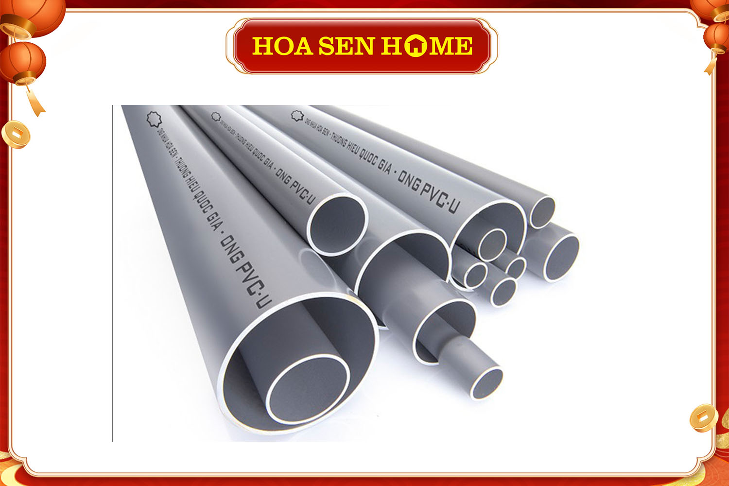 Ống nhựa PVC-U nong trơn 160mmx4.0m