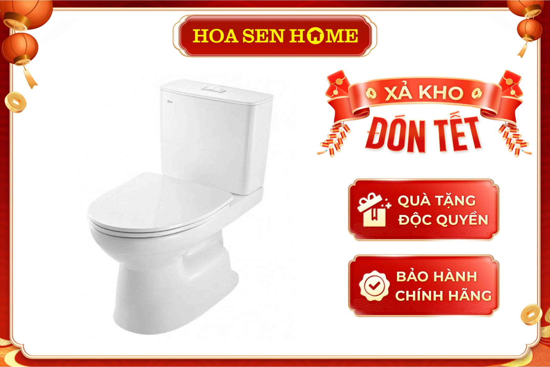 Bồn cầu hai khối nắp rơi êm Inax C-514VAN/BW1