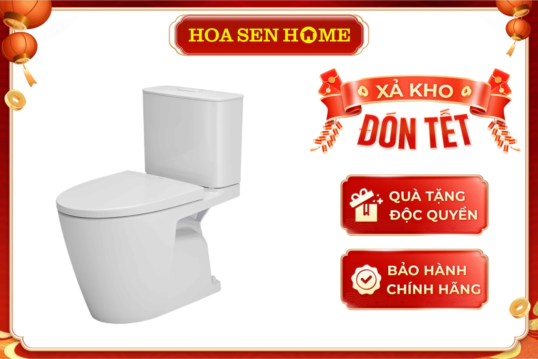 Bồn cầu hai khối nắp rơi êm Inax AC-602VN/BW1