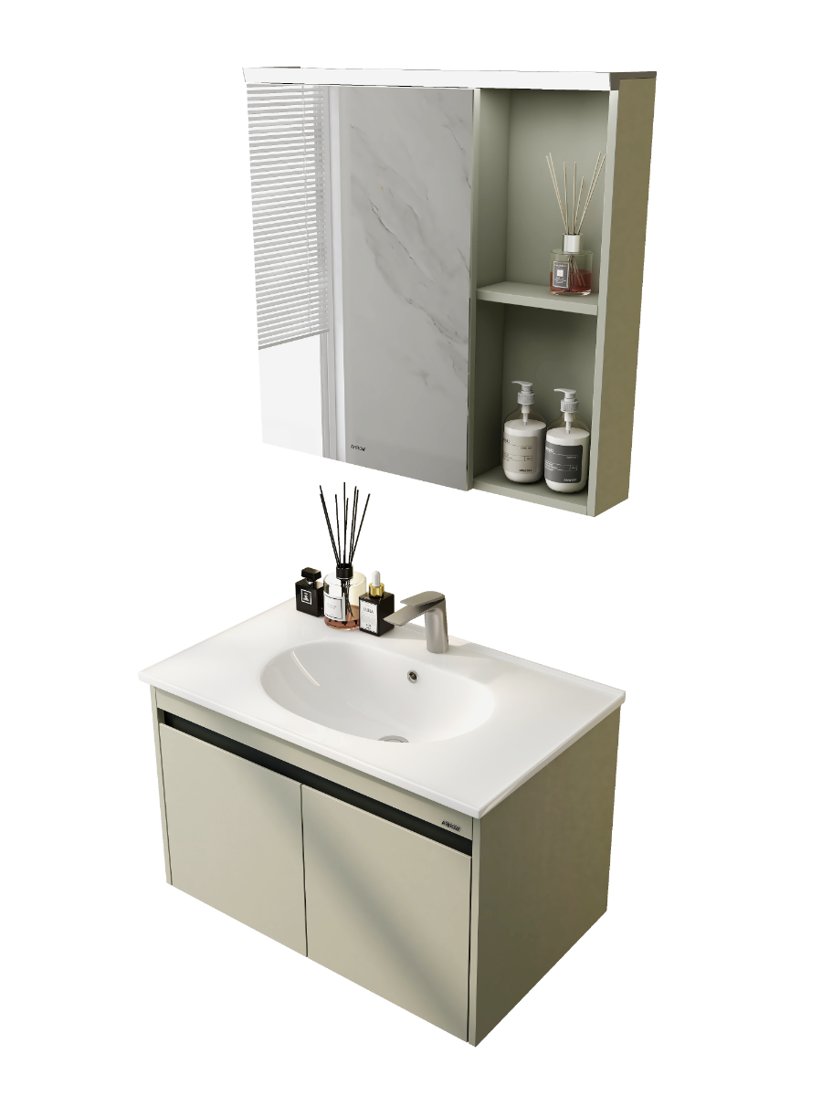Bộ tủ gương lavabo TUSLO C003 Luxury