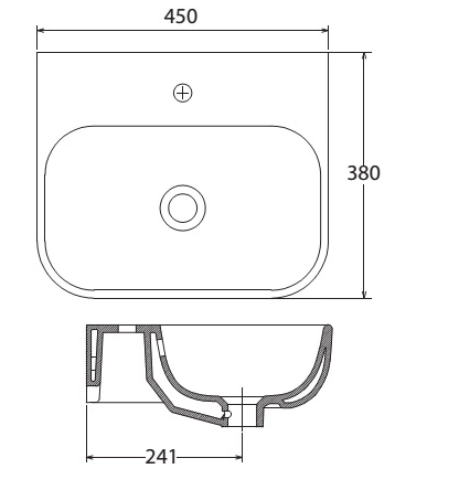 Bộ lavabo treo tường chân ngắn V23 Viglacera