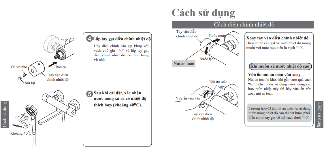 Củ sen nóng lạnh TOTO TBV03427V